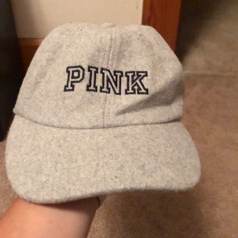 Gray pink cap